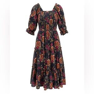 Ivy City Co Madeline Dress in Moody Sunflower NWT Size L
